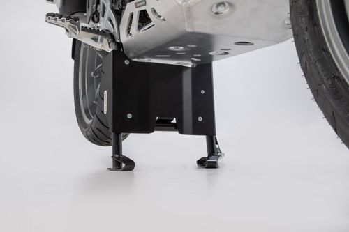 Engine guard extension for centerstand